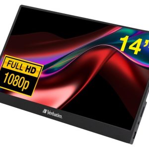 Verbatim 14' IPS FHD 1920x1080 - HDR, 60Hz HDMI  USB-C Capacitive Touch Panel Portable Monitor