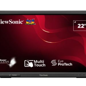 ViewSonic TD2223-2 22' IR Touch Monitor,  Intuitive 10-point touchscreen, Finger, stylus, and glove touch compatible, Magnetic pen placeholder