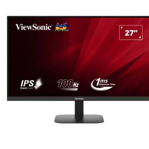 ViewSonic 27' 2K QHD 2560 X 1440, 100hz, SuperClear IPS, 1ms, HDR10, 2 x Speakers, Seamless viewing, HDMI 2.0, DP x 1, Audio, Eco Mode VES 75, Monitor
