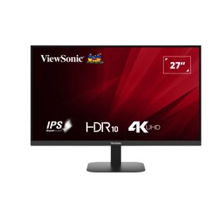 Promo ViewSonic 27' 4K 3840 x 2160 SuperClear IPS, HDR10, 2x HDMI and DP x1, Eye Pro Tech.Seamless, VESA 75, Eco Mode, Joy Key rear, Office Monitor