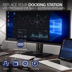 EOFY ViewSonic 34' WQHD 3440 x 1440, USB-C Dock, 90w Charger,Ethernet, FreeSync, Speaker, VDisplay, HAS, Superclear VA, VG3456 Business Monitor
