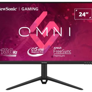 ViewSonic 24' 180Hz 0.5ms, Fast IPS, Crisp Image and Smooth play. VESA Clear MR certified, Freesync, Adaptive Sync, Speakers, HDMI & DP Gaming Monitor