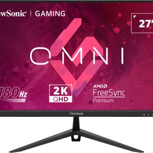 ViewSonic VX2728-2K 27' 2K QHD 2560 x 1440, 0.5ms, 180hz Super Clear IPS, HDR10, DP, HDMI, Adaptive Sync, VESA, Speakers Office & Gaming Monitor (LS)