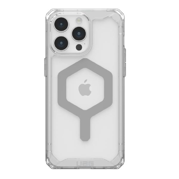 UAG Plyo MagSafe Apple iPhone 15 Pro Max (6.7') Rugged Case - Ice/Silver(114305114333),16ft. Drop Protection (4.8M), 10 Years Warranty