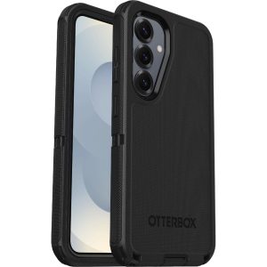 OtterBox Defender Samsung Galaxy S25 5G (6.2') Case Black - (77-97334), DROP+ 7X Military Standard, Wireless Charging Compatible, 7 Years Warranty