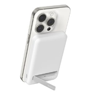 Belkin BoostCharge Pro Magnetic Power Bank 5K With Qi2 - White (BPD006BTWH),15W,2xUSB-C,1M USB-C to USB-C Cable,Overcharge Protection,2 Years Warranty