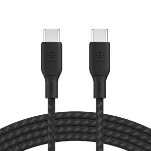 Belkin BoostCharge USB-C to USB-C Cable (3M) (Pack of 1) - Black (CAB014bt3MBK), 100W, 480Mbps, 30K+ bend, Samsung Galaxy, iPad, 2 Years Warranty