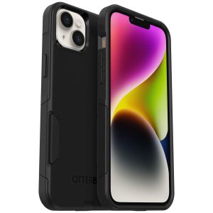OtterBox Commuter Apple iPhone 14 Plus Case Black - (77-88401), DROP+ 3X Military Standard, Dual-Layer, Raised Edges, Port Covers, 7 Years Warrant