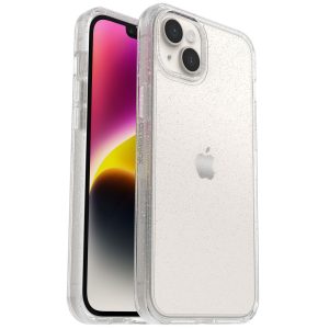 OtterBox Symmetry Clear Apple iPhone 14 Plus Case Stardust (Clear Glitter) - (77-88595), DROP+ 3X Military Standard, Raised Edges