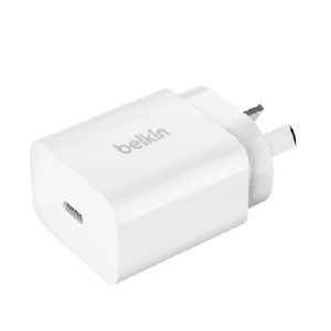Belkin BoostCharge USB-C® PD 3.0 Wall Charger 20W White(WCA007AUWH), Safely fast charge an iPhone, iPad, Samsung Galaxy, CEW $2500, 2 Years Warranty