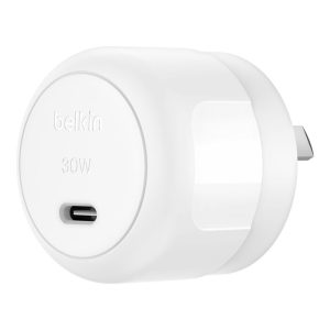 Belkin Boostcharge Compact USB-C PD 3.1 Wall Charger 20W - White (WCA009AUWH), USB-C PD Certified, Fast & Travel to Ready, 2 Years Warranty