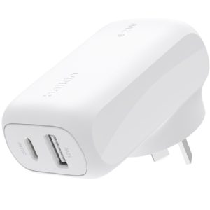 Belkin BoostCharge USB-C PD 3.0 PPS Wall Charger 42W - White (WCB009auWH),Dynamic Power, Compact, Travel-Ready Design, CEW $2500, 2 Years Warranty
