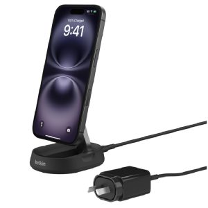 Belkin BoostCharge Pro Convertable Magnetic Wireless Charging Stand With Qi2 15W-Black(WIA008auBK),20W PSU,1.5M USB-C Cable,CEW $2500,2 Years Warranty