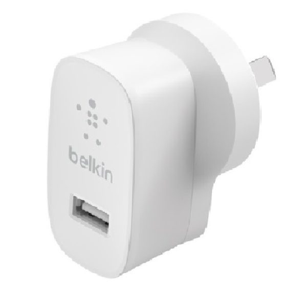 Belkin BoostCharge USB-A Wall Charger (12W) - White (WCA002auWH),Compatible With Any USB-A devices, Lightweight Charger, Compact, 2 Years Warranty