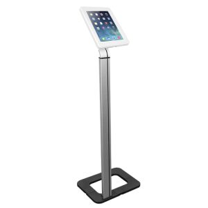 Brateck Anti-theft Tablet Kiosk Floor Stand with Aluminum Base Fit Screen Size  9.7'-10.1', 368x277x1131mm Anti-theft Lock with a Key (LS)