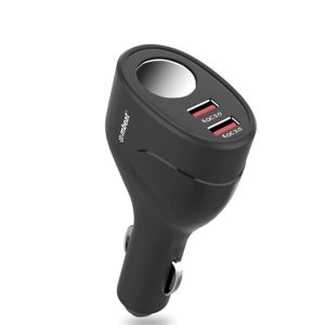 mbeat®  Gorilla Power Dual Port QC3.0 Car Charger and Cigarette Lighter Extender features built-in over heat Package Weight: 70g