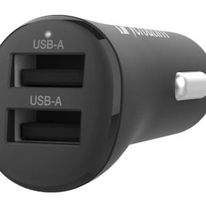 Verbatim Car Charger - Dual Port 3.4A - Black