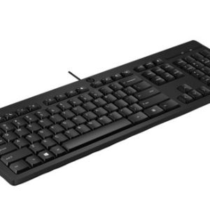 HP 125 Wired Keyboard - Compatible with Windows 10, Desktop PC, Laptop, Notebook USB Plug and Play Connectivity, Easy Cleaning 1YR WTY