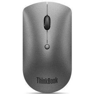LENOVO ThinkPad Bluetooth Silent Mouse - Dual-Host Bluetooth 5.0 to Switch Between 2 Devices,DPI Adjustment: 2400, 1600, 800, 1YR Battery Life