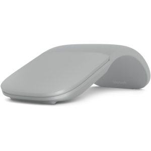 Microsoft Surface Arc Wireless Mouse curved design Surface Pro 11/10/8/9/X Laptop 7/6/5/4- Light Grey