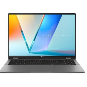 ASUS Vivobook 16 Flip INTEL CORE ULTRA 7 258V 16.0' 3K (2880 x 1800) OLED 16:10 aspect ratio LPDDR5X 32G [ON BD.] 1TB PCIEG4 Matte Grey Win11 Pro