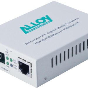 Alloy GCR2000LC 10/100/1000Base-T to Gigabit Fibre (LC) Converter with LFP via FEF or FM. 220m or 550m