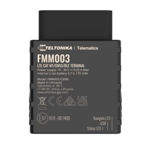 Teltonika FMM003 LTE CAT M1 Tracker with Advanced OBD OEM Data Reading for Global Coverage