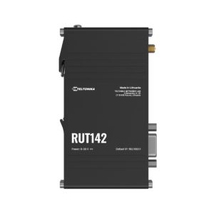 Teltonika RUT142 Industrial Router, Wi-Fi 4, RS232  for Serial Communication, Integrated DIN Rail Bracket, 3-Pin Power Connector, PSU excluded