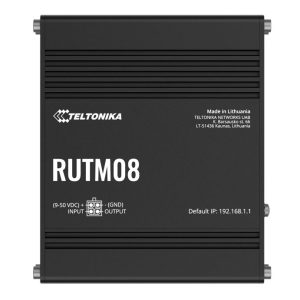 Teltonika RUTM08 Industrial Wired Router, 4 Gigabit RJ45 Ports,128 tag/port-based VLANs, PSU included
