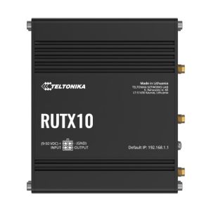Teltonika RUTX10 Professional Ethernet Router, Industrial Ethernet Router/VPN/Firewall (NO-LTE) with Dual Band WiFi 5 802.11ac, PSU included