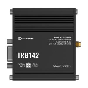 Teltonika TRB142 Industrial Rugged LTE RS232 Gateway, 4G/LTE (Cat 1), Equipped with RS232, Compatible with Industrial DNP3, PSU included
