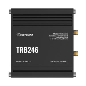 Teltonika TRB246 Industrial IoT Gateway, 4G/LTE(Cat 4), Dual SIM, Auto-Failover, Backup WAN, Supports DNP3, DLMS, Modbus, PSU excluded