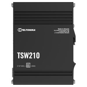 Teltonika TSW210 Industrial Ethernet Switch, 2x SFP Ports, 8x Gigabit Ethernet Ports with speeds of up to 1000 Mbps, DIN Rail, PSU excluded