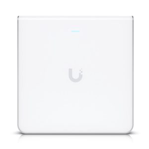 Ubiquiti UniFi Wi-Fi 6 Enterprise Sleek, Wall-mounted WiFi 6E Access Point, Integrated Four-port Switch, For High-density Office Network