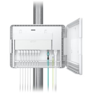 Ubiquiti UISP Box, Outdoor Box for UISP-R & UISP-S, Pole /Wall-Mountablke, IPX6-Rated Water Resistance, Power TransPort Cable Required,