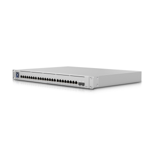 Ubiquiti UniFi Switch Enterprise 24-port PoE+ 12x2.5GbE 12x1GbE Ports, For Wi-Fi 6 AP, 2x 10g SFP+ Ports, Managed Layer 3 Switch (400W)