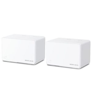 Mercusys Halo H80X(2-pack) AX3000 Whole Home Mesh Wi-Fi 6 System, 3000 Mbps Dual Band Wi-Fi, Up to 460 Square Meters, 574/2402 Mbps, MU-MIMO (WIFI6)