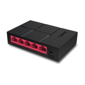 Mercusys MS105G 5-Port Gigabit Desktop Switch, 5x Gigabit Ports, Compact Design, Plug N Play, Green Ethernet Technology