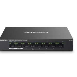 Mercusys MS108GP 8-Port Gigabit Desktop Switch with 7-Port PoE+, Up to 250 m