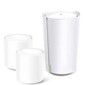 TP-Link Deco X73-DSL(3-pack) AX5400 VDSL Whole Home Mesh Wi-Fi 6 Modem System 660sqm Coverage For 1-3 Bedroom Houses, Dual-Band, OFDMA, MU-MIMO, Beam