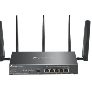 TP-Link ER706W-4G Omada 4G+ Cat6 AX3000 Gigabit VPN Router, 4G+, Dual Band Wi-fi 6, 6 Gigabit Ports (5 RJ45+1 SFP), 5 High-Gain Detach Ant.