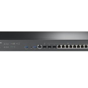 TP-Link ER8411 Omada VPN Router with 10G Ports , 1× 10G SFP+ WAN Port, 1× 10G SFP+ WAN/LAN Port,1× Gigabit SFP WAN/LAN Port, 8× Gigabit RJ45 WAN/LAN P