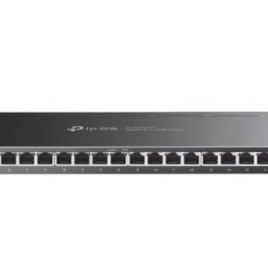 TP-Link SG2016P Omada 16-Port Gigabit Smart Switch with 8-Port PoE+ , Integration with Omada SDN Controller, Static Routing, 802.1Q VLAN, STP/RSTP/MST