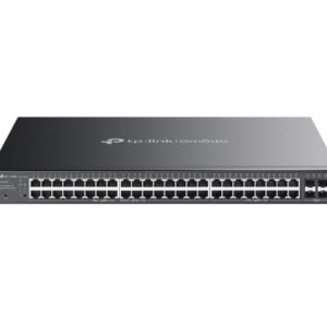 TP-Link SG2452LP Omada 52-Port Gigabit Smart Switch with 32-Port PoE+, 32× Gigabit 802.3af/at PoE+ ports, 16× Gigabit non-PoE RJ45 ports