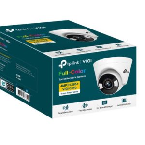 TP-Link VIGI 4MP C440(2.8mm) Full-Colour Turret Network Camera, 2.8mm Lens, Smart Detection, 3YW