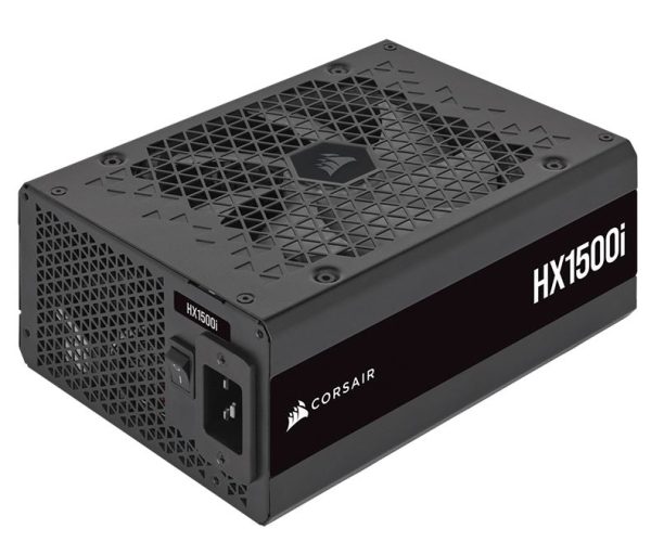 Corsair HX1500i ATX High Performance Platinum PSU, ICUE 2024. PCIe 5.0, ATX 3.1, 12VHPWR Cable included.
