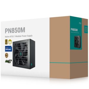 DeepCool PN850M Gamer Storm 850W 80+ Gold Certified Fully Modular ATX Power Supply, 120mm Fan, Japanese Capacitors, DCtoDC, ATX12V V3.1, 100,000 MTB