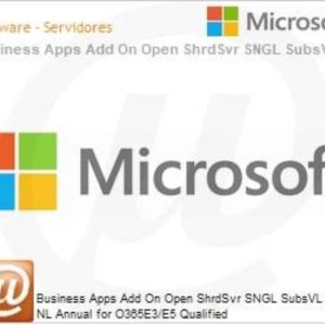 MICROSOFT BUSINESS APPS ADD ON OPEN SUB VL OLP 1L NO LEVEL O365E3/E5 QUALIFIED ANL