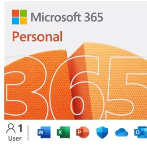 Microsoft 365 Personal 2023 English APAC 1 Year Subscription Medialess NEW for PC & Mac.