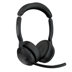 Jabra Evolve2 55 USB A Stereo Teams Active Noise Cancellation, Link 380 Bluetooth® Adapter ,30m Wireless Range, 18 Hours Battery Life